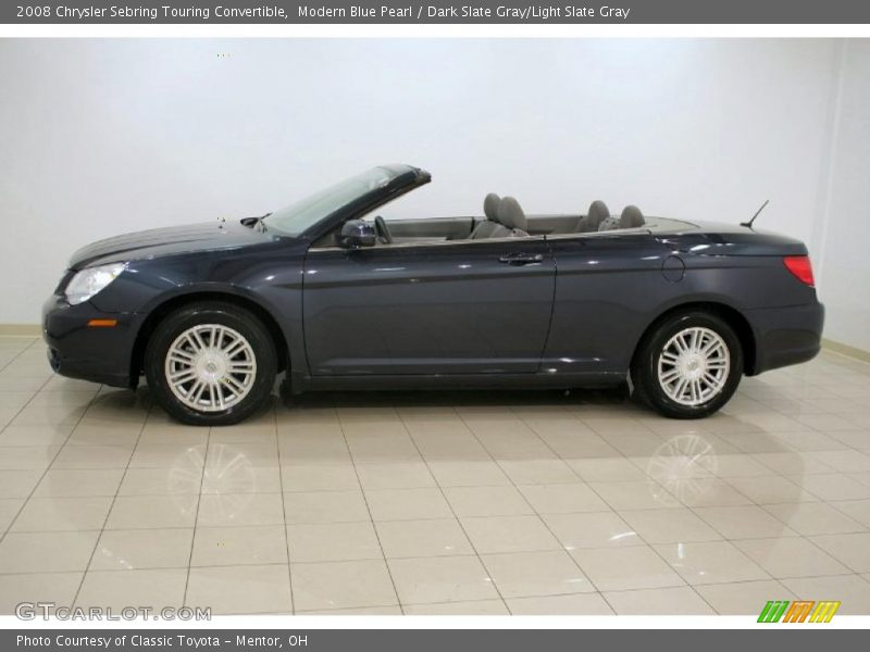 Modern Blue Pearl / Dark Slate Gray/Light Slate Gray 2008 Chrysler Sebring Touring Convertible