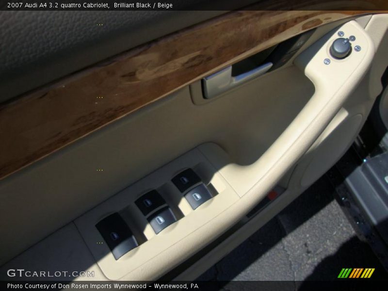 Brilliant Black / Beige 2007 Audi A4 3.2 quattro Cabriolet