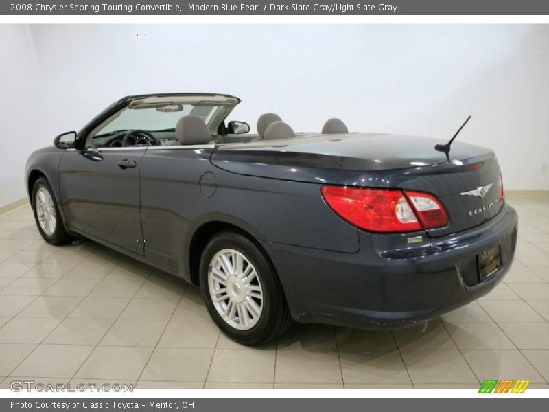 Modern Blue Pearl / Dark Slate Gray/Light Slate Gray 2008 Chrysler Sebring Touring Convertible