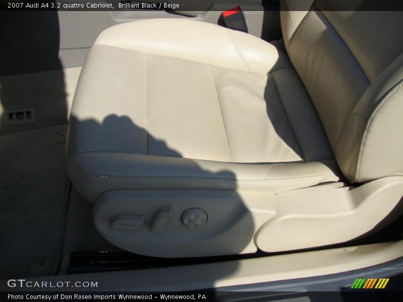 Brilliant Black / Beige 2007 Audi A4 3.2 quattro Cabriolet