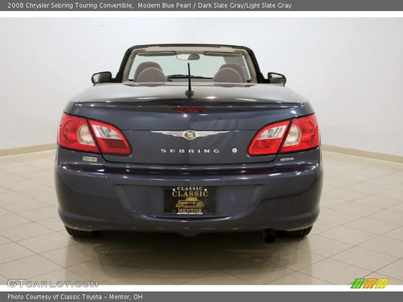Modern Blue Pearl / Dark Slate Gray/Light Slate Gray 2008 Chrysler Sebring Touring Convertible