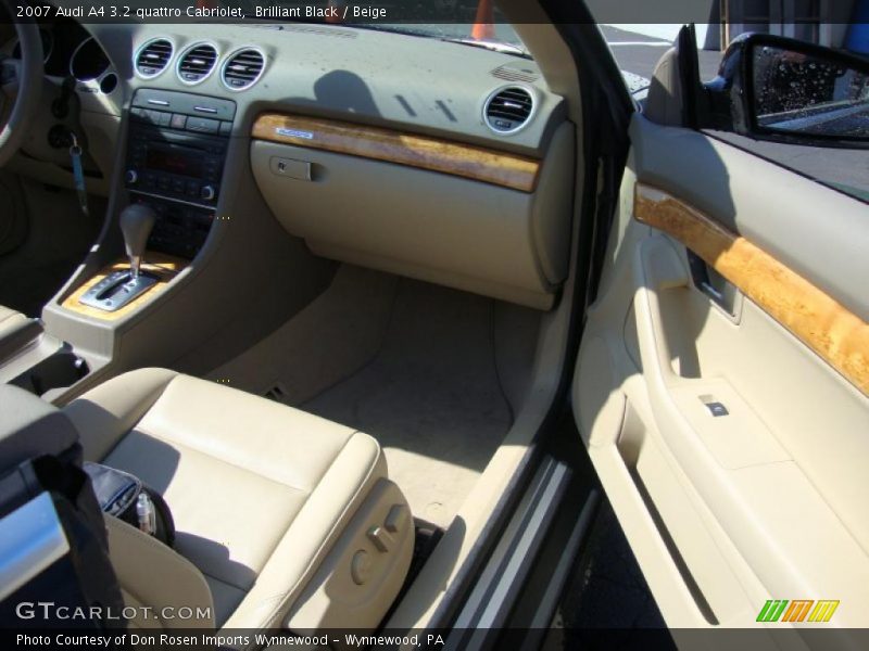Brilliant Black / Beige 2007 Audi A4 3.2 quattro Cabriolet