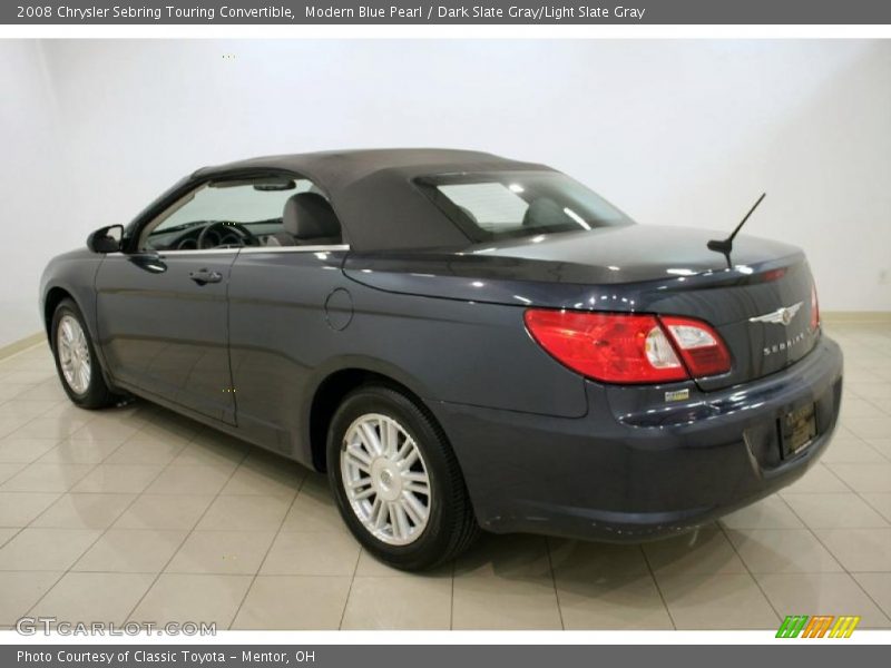 Modern Blue Pearl / Dark Slate Gray/Light Slate Gray 2008 Chrysler Sebring Touring Convertible