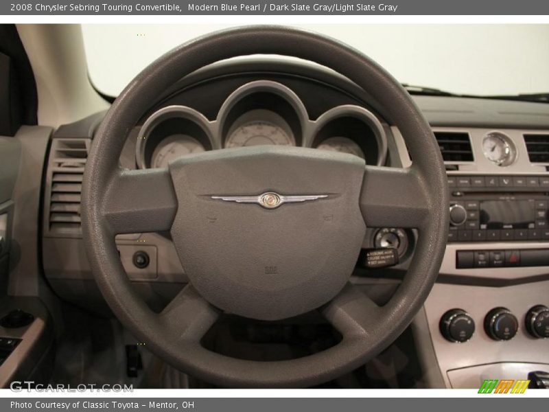 Modern Blue Pearl / Dark Slate Gray/Light Slate Gray 2008 Chrysler Sebring Touring Convertible