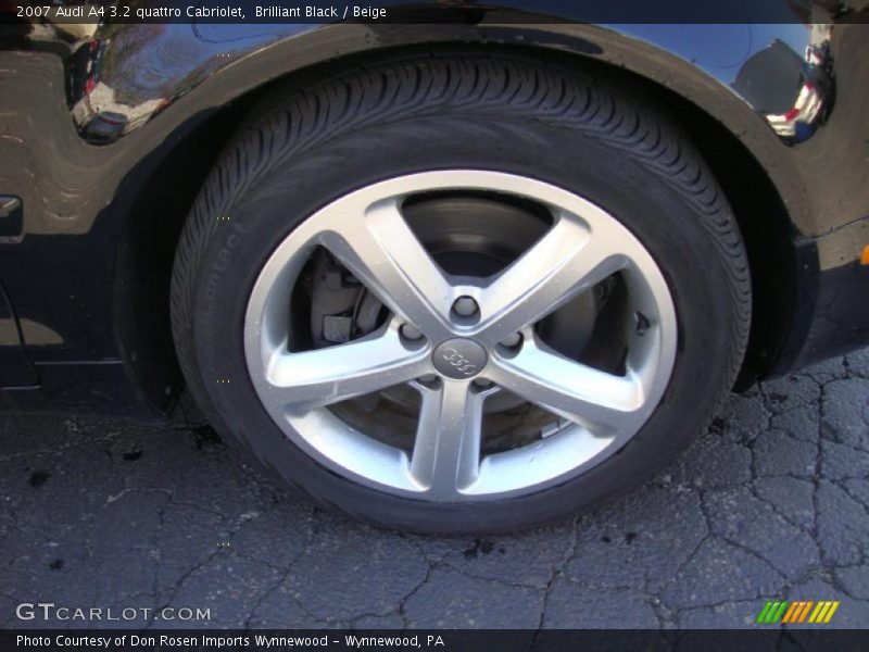 Brilliant Black / Beige 2007 Audi A4 3.2 quattro Cabriolet