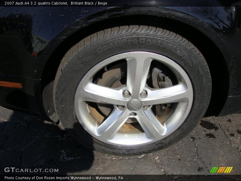 Brilliant Black / Beige 2007 Audi A4 3.2 quattro Cabriolet