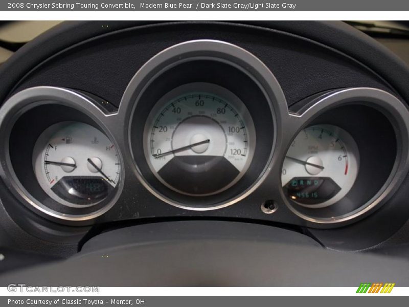 Modern Blue Pearl / Dark Slate Gray/Light Slate Gray 2008 Chrysler Sebring Touring Convertible