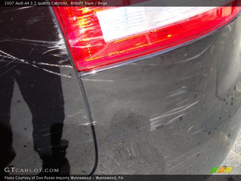 Brilliant Black / Beige 2007 Audi A4 3.2 quattro Cabriolet