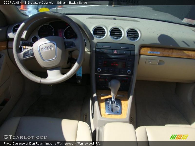 Brilliant Black / Beige 2007 Audi A4 3.2 quattro Cabriolet