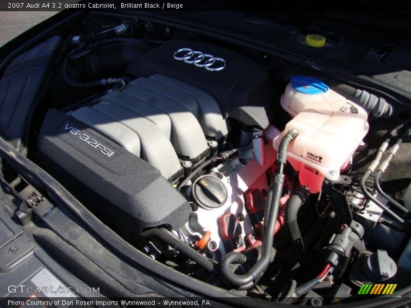 Brilliant Black / Beige 2007 Audi A4 3.2 quattro Cabriolet