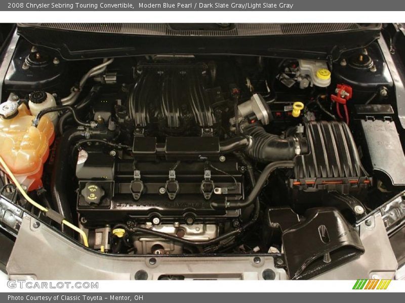 Modern Blue Pearl / Dark Slate Gray/Light Slate Gray 2008 Chrysler Sebring Touring Convertible