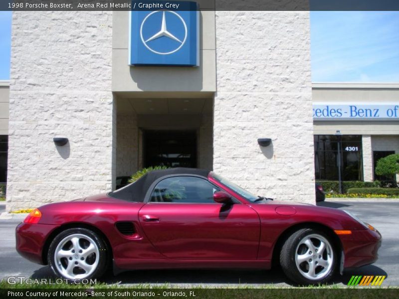 Arena Red Metallic / Graphite Grey 1998 Porsche Boxster