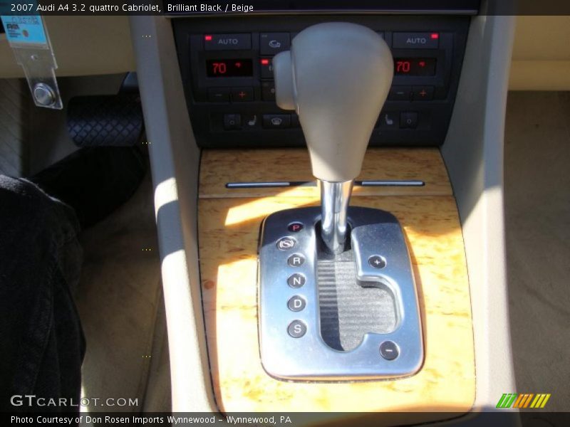 Brilliant Black / Beige 2007 Audi A4 3.2 quattro Cabriolet