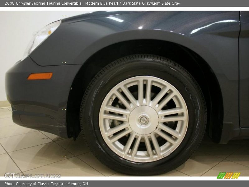 Modern Blue Pearl / Dark Slate Gray/Light Slate Gray 2008 Chrysler Sebring Touring Convertible