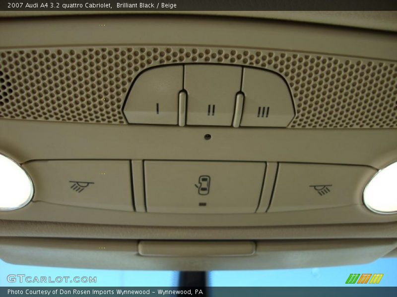 Brilliant Black / Beige 2007 Audi A4 3.2 quattro Cabriolet