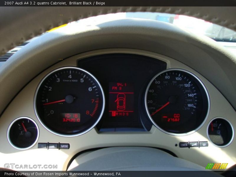 Brilliant Black / Beige 2007 Audi A4 3.2 quattro Cabriolet