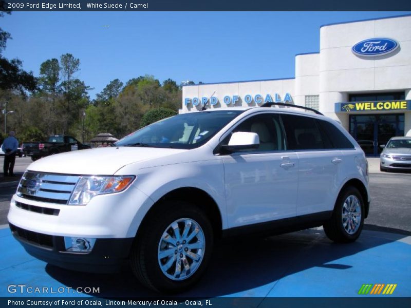 White Suede / Camel 2009 Ford Edge Limited