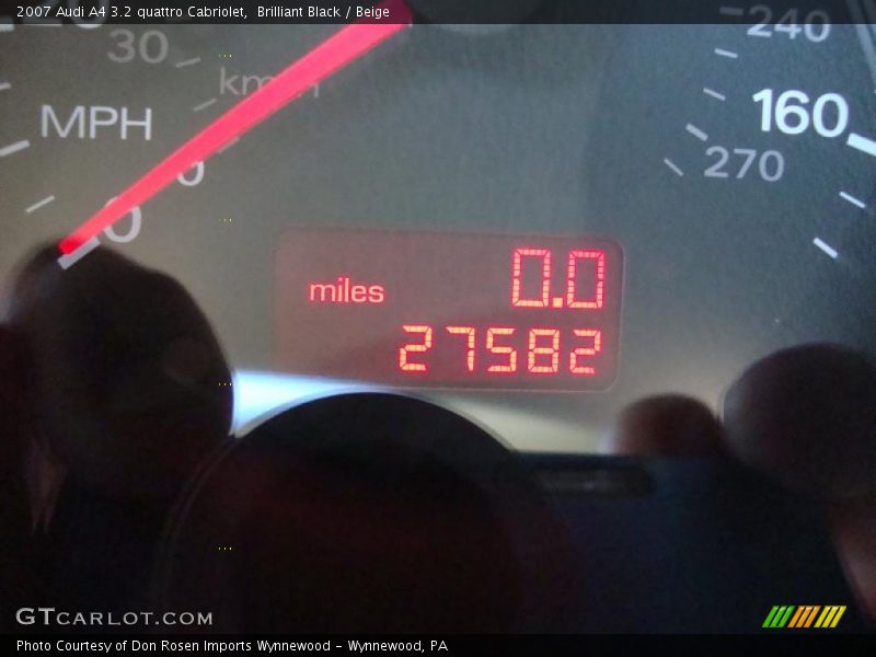 Brilliant Black / Beige 2007 Audi A4 3.2 quattro Cabriolet