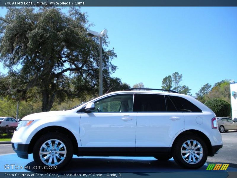 White Suede / Camel 2009 Ford Edge Limited
