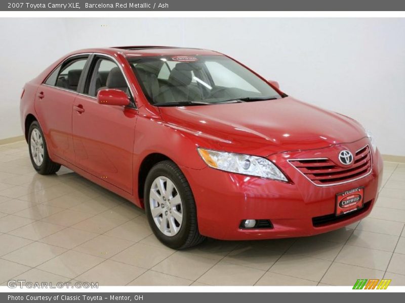 Barcelona Red Metallic / Ash 2007 Toyota Camry XLE