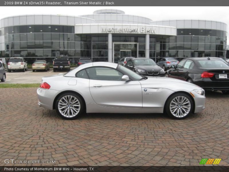 Titanium Silver Metallic / Black 2009 BMW Z4 sDrive35i Roadster