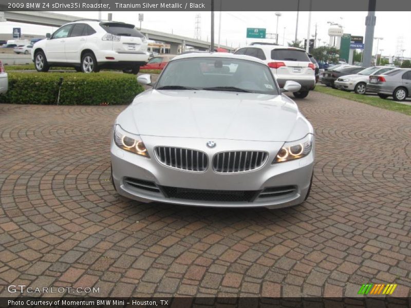 Titanium Silver Metallic / Black 2009 BMW Z4 sDrive35i Roadster