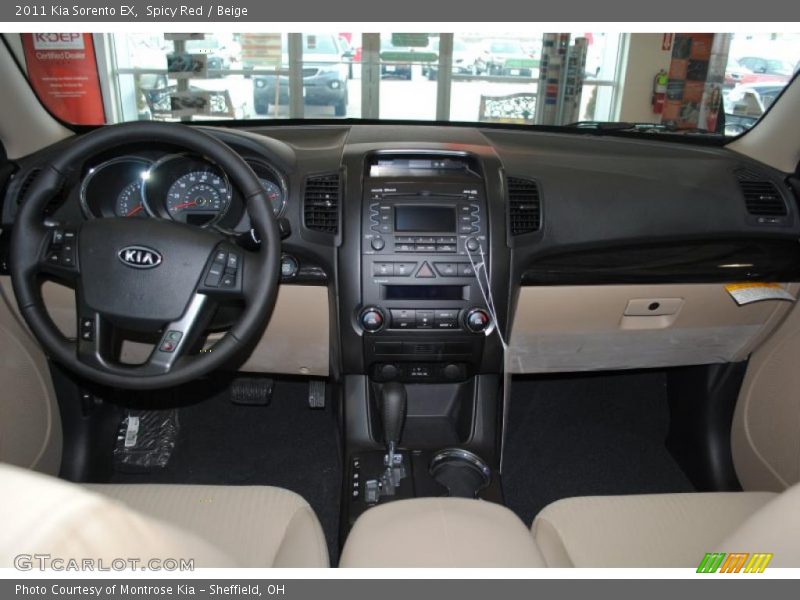 Spicy Red / Beige 2011 Kia Sorento EX