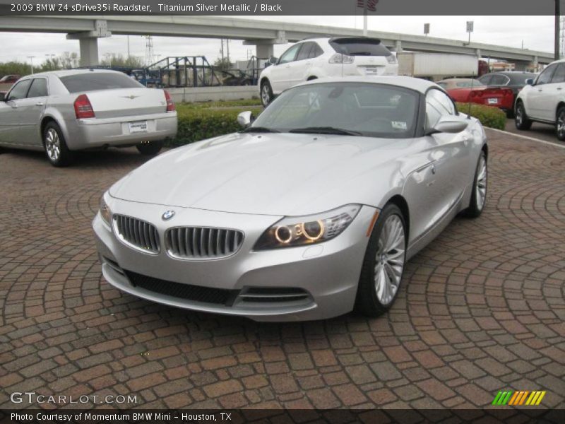 Titanium Silver Metallic / Black 2009 BMW Z4 sDrive35i Roadster
