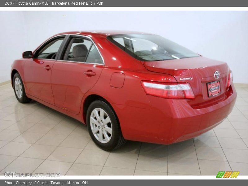 Barcelona Red Metallic / Ash 2007 Toyota Camry XLE