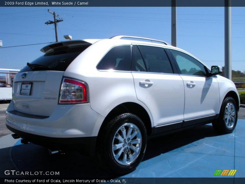 White Suede / Camel 2009 Ford Edge Limited