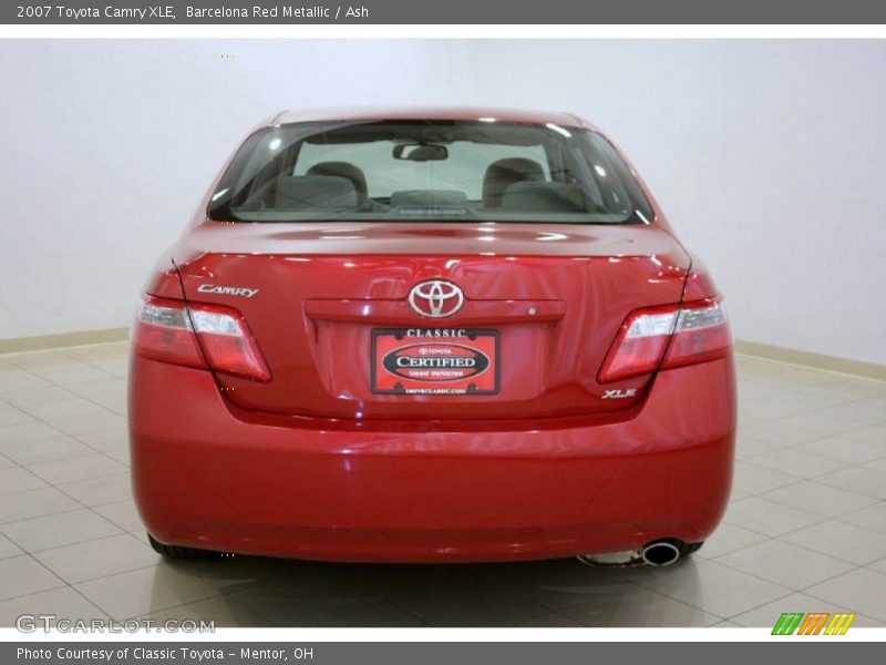Barcelona Red Metallic / Ash 2007 Toyota Camry XLE