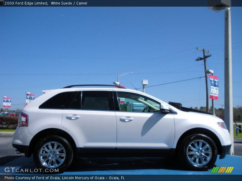 White Suede / Camel 2009 Ford Edge Limited