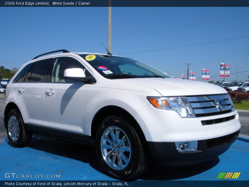 White Suede / Camel 2009 Ford Edge Limited