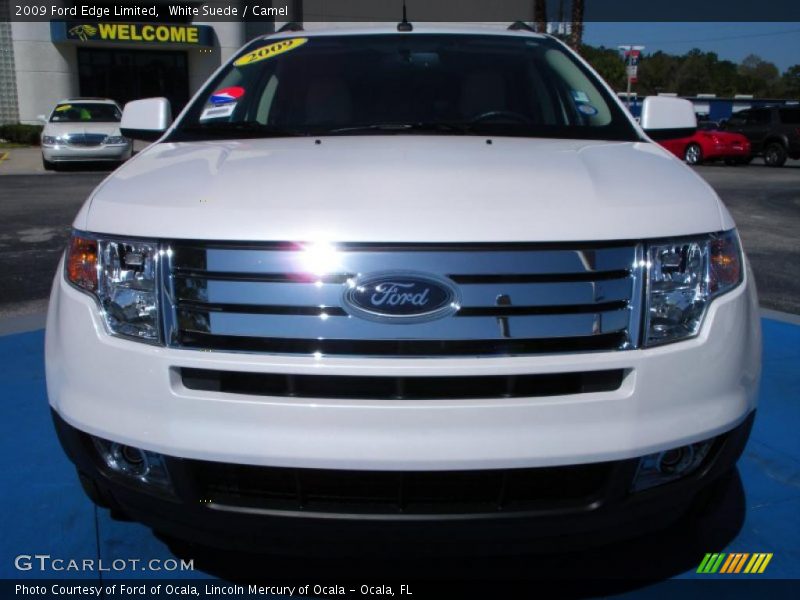 White Suede / Camel 2009 Ford Edge Limited