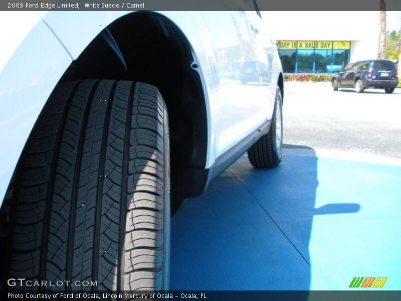 White Suede / Camel 2009 Ford Edge Limited