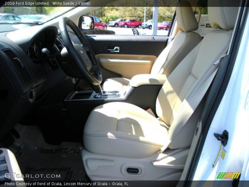 White Suede / Camel 2009 Ford Edge Limited