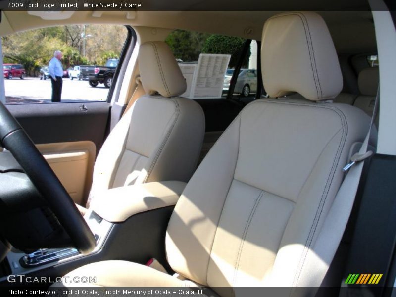 White Suede / Camel 2009 Ford Edge Limited