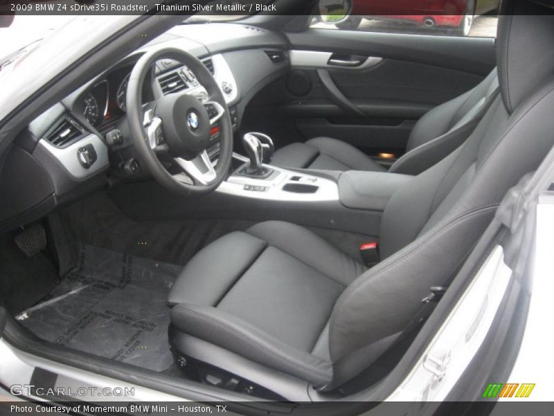 Titanium Silver Metallic / Black 2009 BMW Z4 sDrive35i Roadster
