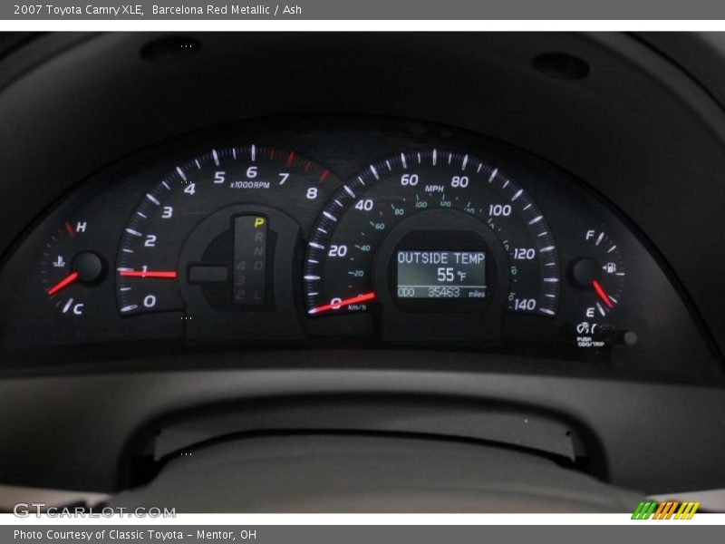 Barcelona Red Metallic / Ash 2007 Toyota Camry XLE