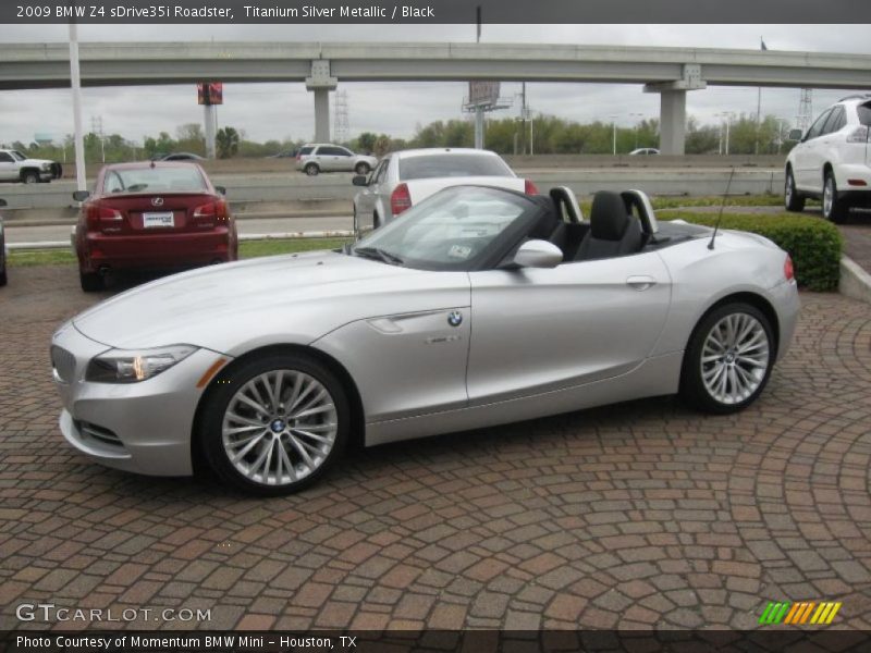 Titanium Silver Metallic / Black 2009 BMW Z4 sDrive35i Roadster