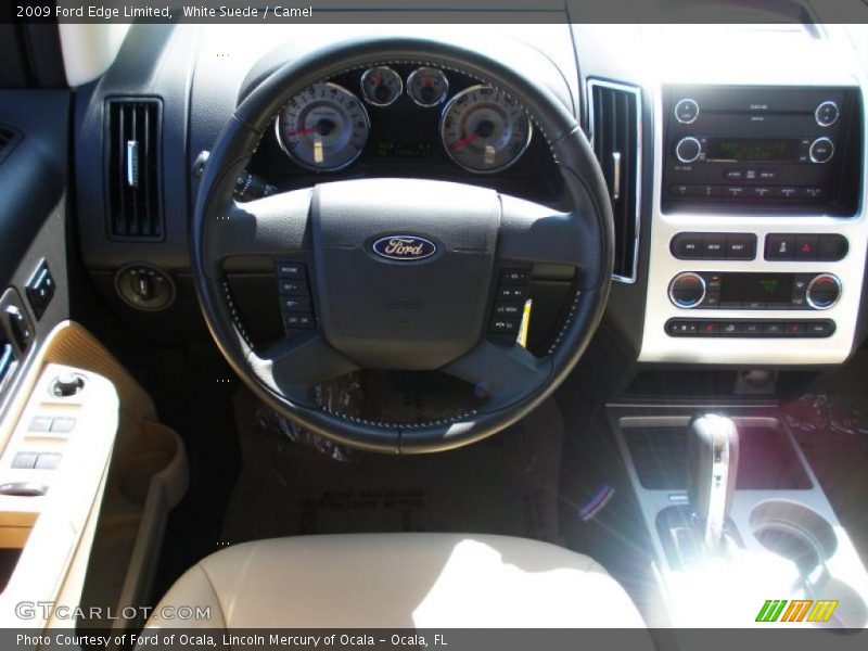 White Suede / Camel 2009 Ford Edge Limited