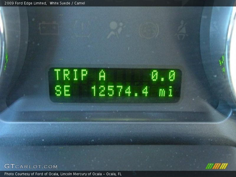 White Suede / Camel 2009 Ford Edge Limited