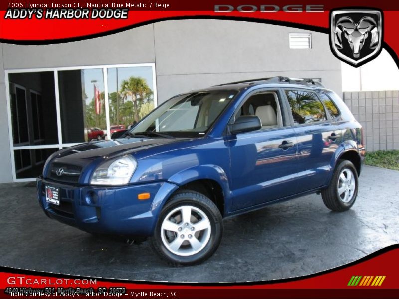Nautical Blue Metallic / Beige 2006 Hyundai Tucson GL