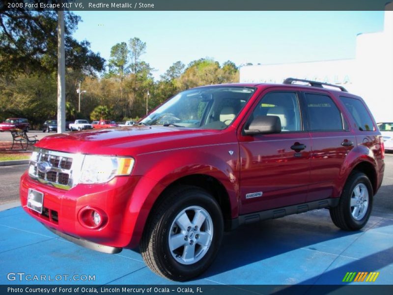 Redfire Metallic / Stone 2008 Ford Escape XLT V6