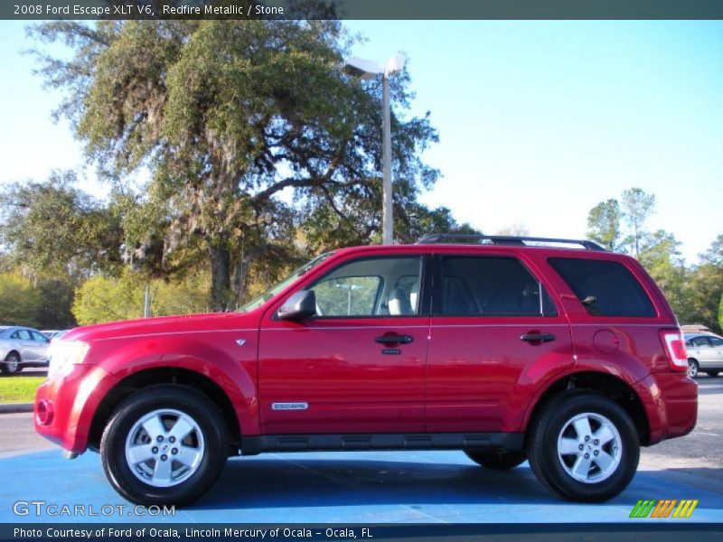 Redfire Metallic / Stone 2008 Ford Escape XLT V6