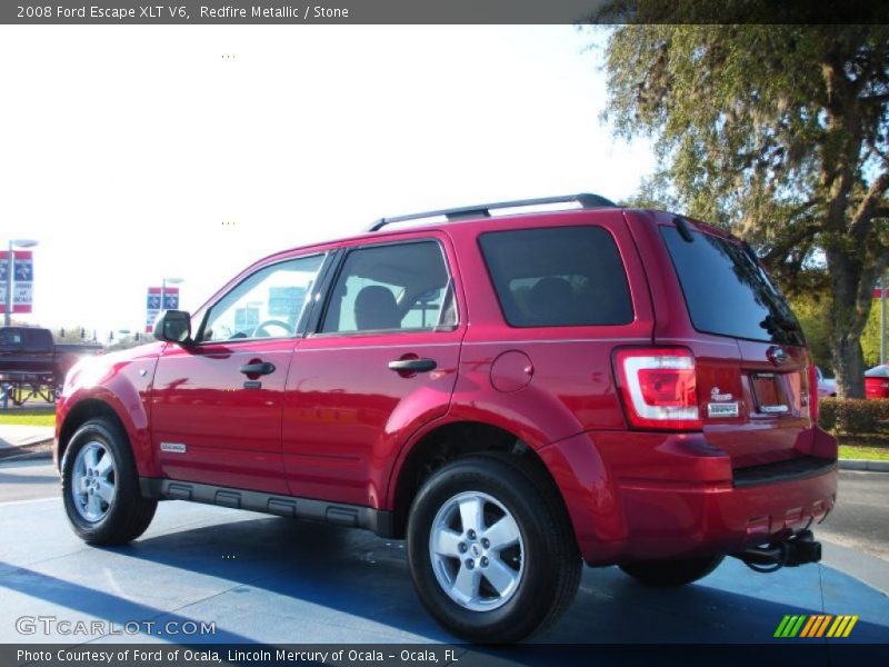 Redfire Metallic / Stone 2008 Ford Escape XLT V6