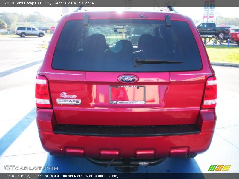 Redfire Metallic / Stone 2008 Ford Escape XLT V6