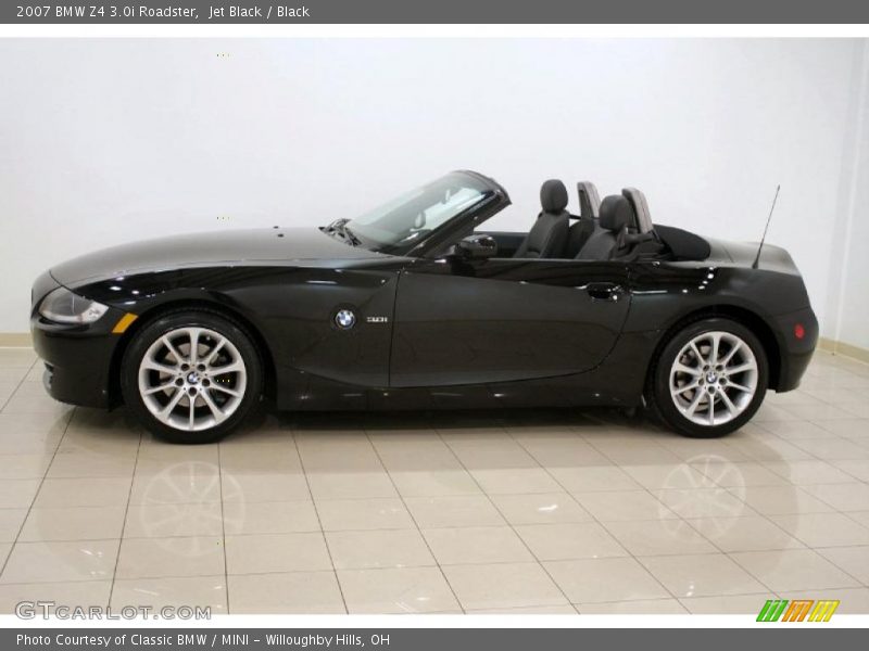 Jet Black / Black 2007 BMW Z4 3.0i Roadster