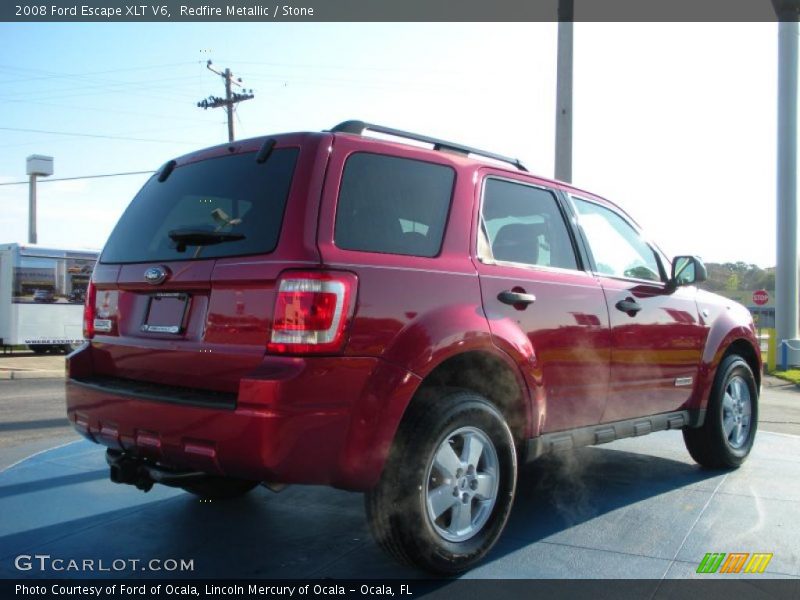 Redfire Metallic / Stone 2008 Ford Escape XLT V6