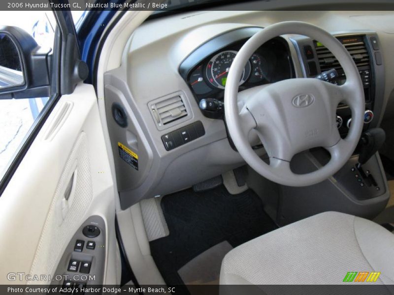 Nautical Blue Metallic / Beige 2006 Hyundai Tucson GL